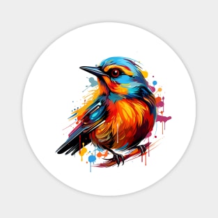 bird with pop art style Magnet